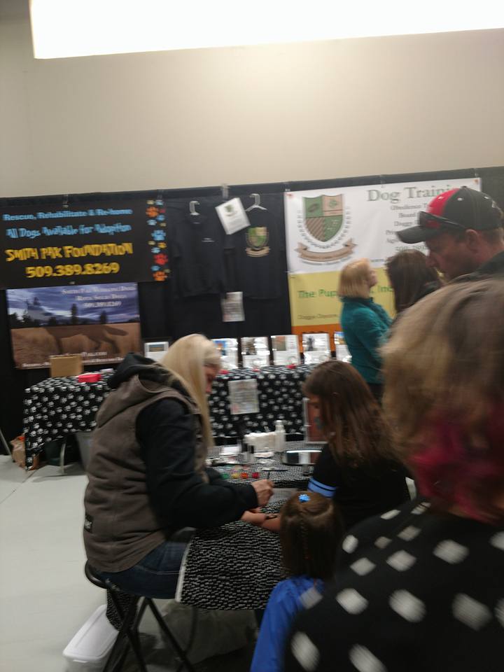  Pawsitive Canine Academy display and glitter tattoo station 